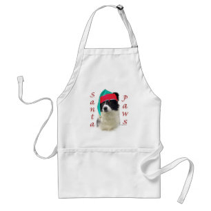 Tablier Bordure Collie Père Noël Paws