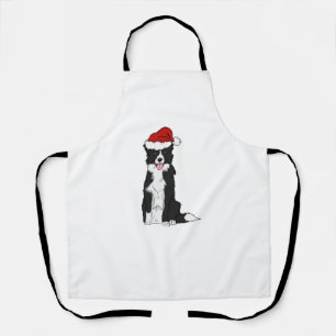 Tablier Bordure de Noël Collie 1