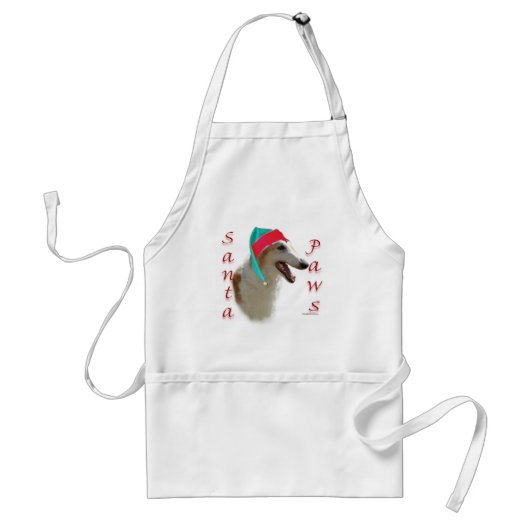 Tablier Borzoi Père Noël Paws (Devant)