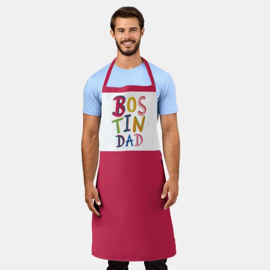 Tablier Bostin personnalisé Papa Black Country Apron (Porté)