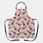 Tablier Boston Terrier Bones and Paws Apron (Recto)