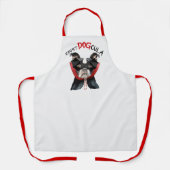 Tablier Boston Terrier Chien drôle Halloween Vampire (Recto)