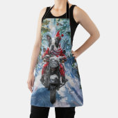 Tablier Boston Terrier Dog équitation moto Noël (Insitu)