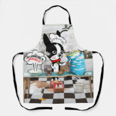 Tablier Boston terrier l'a cloué Apron Mirabelle (Recto)