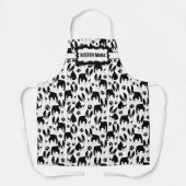Tablier Boston Terrier Maman ou maman drôle (Recto)