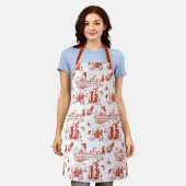 Tablier Boston Toile Red Apron (Porté)