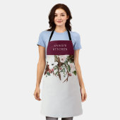 Tablier botanique à fleurs de Bourgogne (Porté)