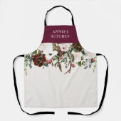 Tablier botanique à fleurs de Bourgogne (Recto)