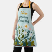 Tablier Botanique Moderne Élégantes Marguerites Personnali (Insitu)