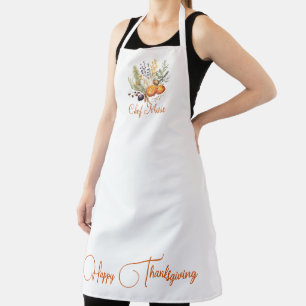 Tablier Botaniques d'automne, Bon thanksgiving d'épices