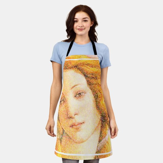 Tablier Botticelli Venus Pixel Art Apron (Porté)