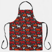 Tablier Boucher Viande Coupe Vache Mouton Poulet porc trav (Recto)