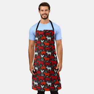 Tablier Boucher Viande Coupe Vache Mouton Poulet porc trav