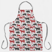 Tablier Boucher Viande Coupe Vache poulet mouton (Recto)