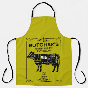 Tablier Bouchers vintages Coupe de viande