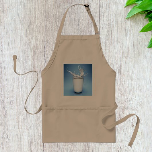 Tablier Bouchon De Lait Dans Le Verre Boire Apron