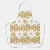Tablier Boucles de bagel et jolis flocons blancs (Recto)