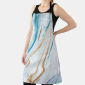 Tablier Boucles de marbre de luxe de l'océan Abstrait (Insitu)