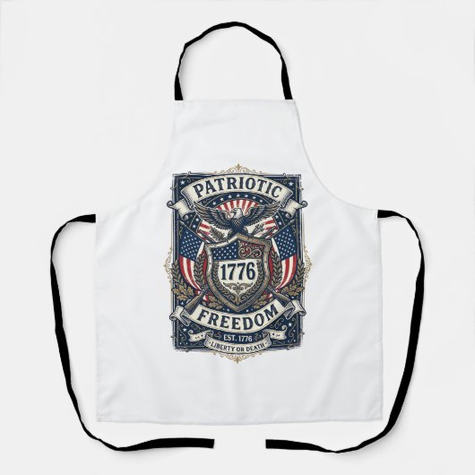 Tablier Bouclier de bataille patriotique 1776 Sym (Recto)