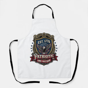 Tablier Bouclier de bataille patriotique 1776 Sym inspiré