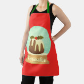 Tablier Boudin boudin neige globe tourteau d'hiver rouge v (Insitu)