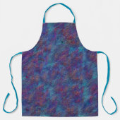 Tablier Bouffées de restes de peinture aérosol cyan et rou (Recto)