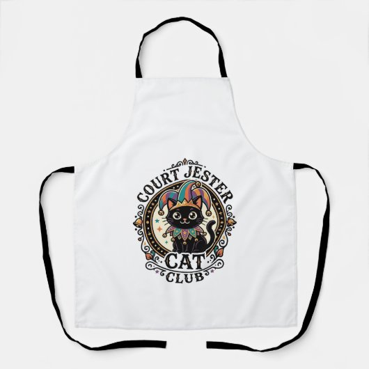 Tablier Bouffon de Cour Chat Drôle Conception Amateur de C (Recto)