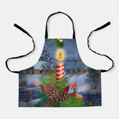 Tablier Bougie de Noël (Recto)