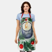 Tablier Bougie de Noël (Porté)