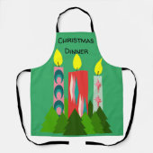 Tablier Bougies de Noël (Recto)
