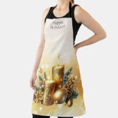 Tablier Bougies d'or Christmas Holiday Apron (Insitu)