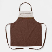 Tablier Boulanger Artisan Finition Cuir (Recto)