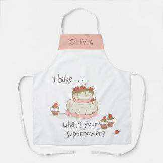 Tablier Boulanger personnalisé Je fais cuire Qu'est-ce que