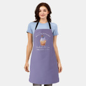 Tablier Boulangerie Baking Cupcake Blueberry Purple Cute (Porté)