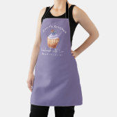 Tablier Boulangerie Baking Cupcake Blueberry Purple Cute (Insitu)