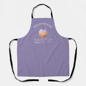 Tablier Boulangerie Baking Cupcake Blueberry Purple Cute (Recto)