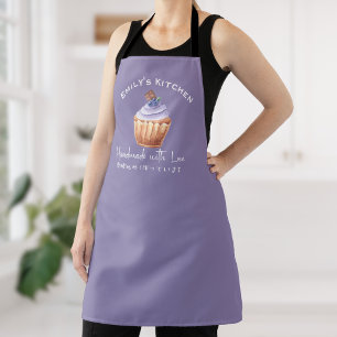 Tablier Boulangerie Baking Cupcake Blueberry Purple Cute