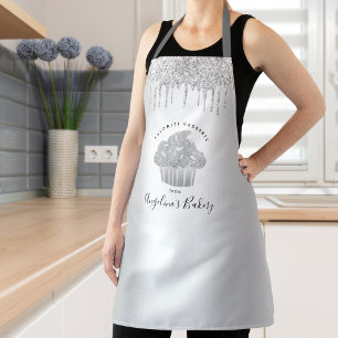 Tablier Boulangerie Cupcake Chic Sliver Parties scintillan