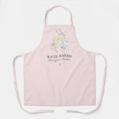 Tablier Boulangerie de mélange de gâteau Floral Blush Cart (Recto)