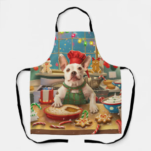 Tablier Boulangerie de Noël Bull Terrier
