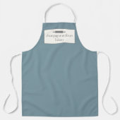 Tablier Boulangerie personnalisée Nom Pierre Bleu Chef ou  (Recto)