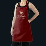 Tablier Boulangerie professionnelle moderne et élégante<br><div class="desc">Boulangerie professionnelle moderne Apron. Ajoutez votre propre image ou logo,  votre nom et votre texte pour personnaliser.</div>
