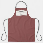 Tablier Boulangerie sur mesure Nom brique ancienne Rouge C (Recto)