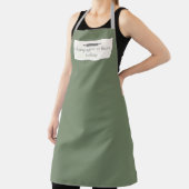 Tablier Boulangerie sur mesure Nom Olive Green Chef ou tab (Insitu)