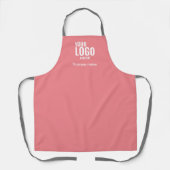 Tablier Boulangerie sur mesure Nom Rose simple + Grey Chef (Recto)