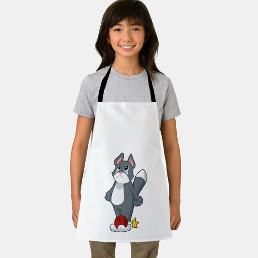 Tablier Boule de bowling de chat (Insitu)