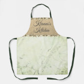 Tablier Boule de diamant en marbre vert (Recto)