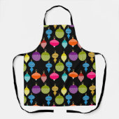 Tablier Boule décorative de Noël rétro (Recto)