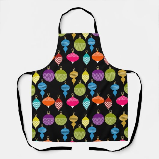 Tablier Boule décorative de Noël rétro (Recto)