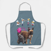 Tablier bouledogue français (Recto)